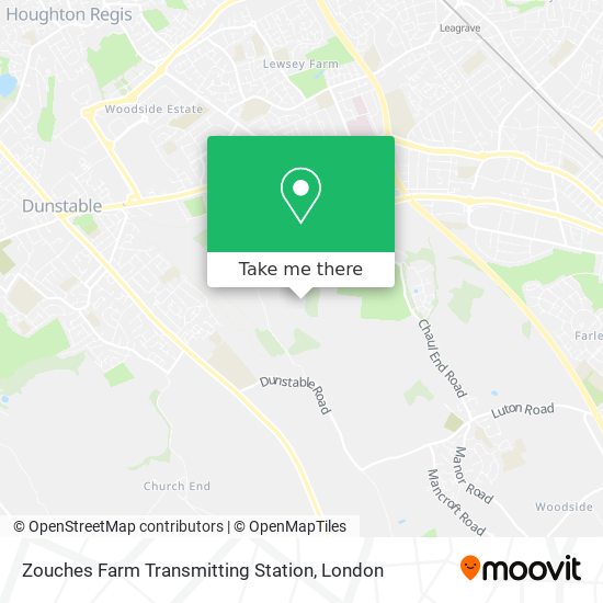 Zouches Farm Transmitting Station map