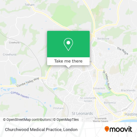 Churchwood Medical Practice map