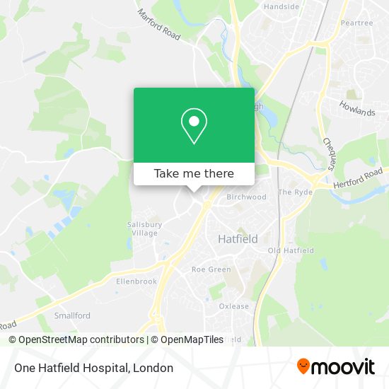 One Hatfield Hospital map