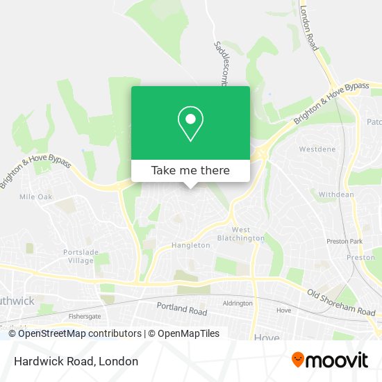 Hardwick Road map