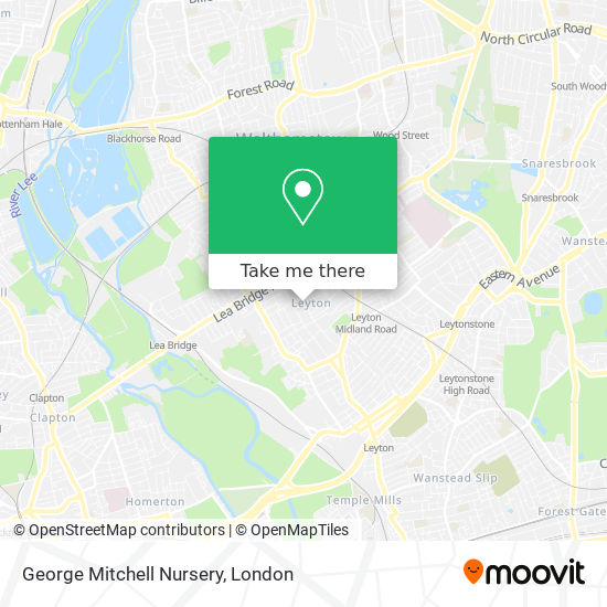 George Mitchell Nursery map