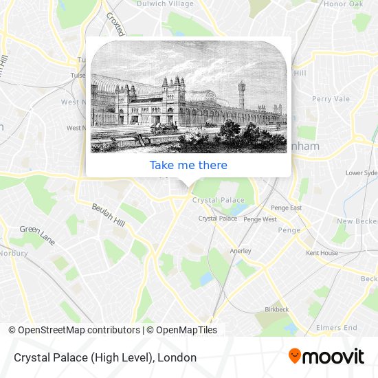 Crystal Palace (High Level) map