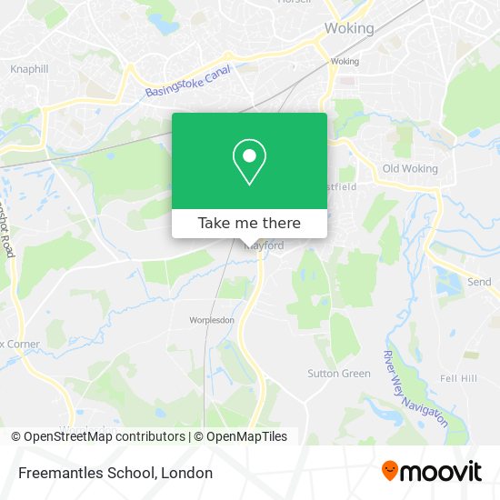 Freemantles School map