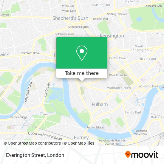 Everington Street map