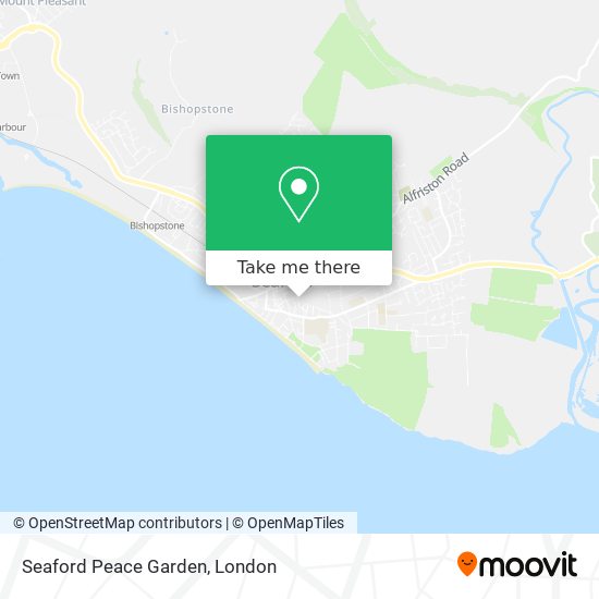 Seaford Peace Garden map
