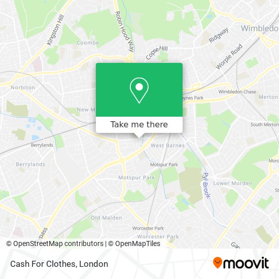 Cash For Clothes map