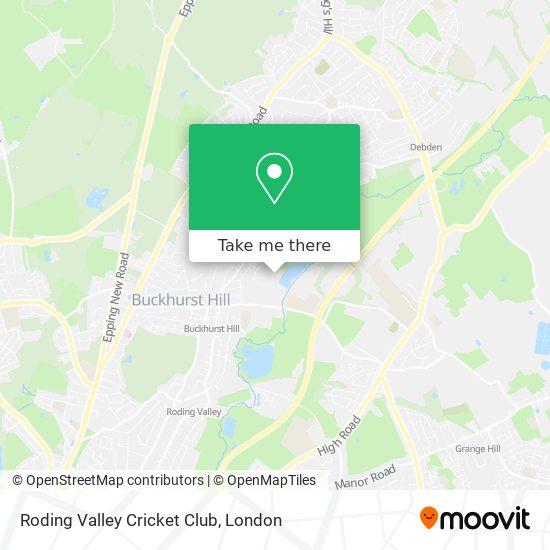 Roding Valley Cricket Club map