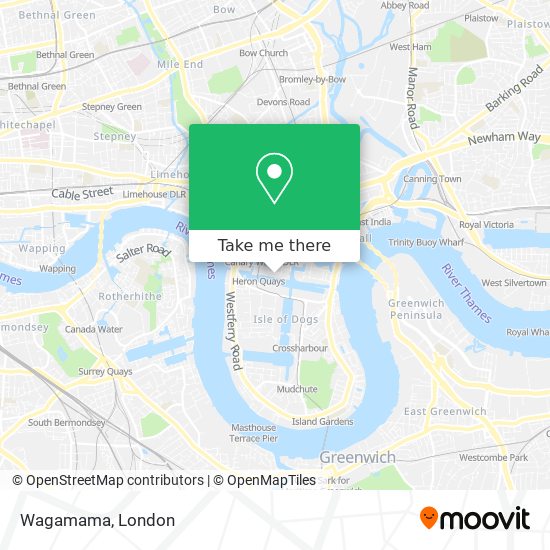 Wagamama map