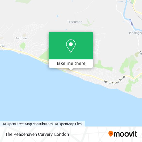 The Peacehaven Carvery map