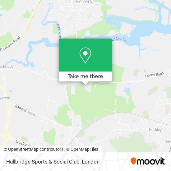 Hullbridge Sports & Social Club map