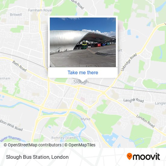 Slough Bus Station map