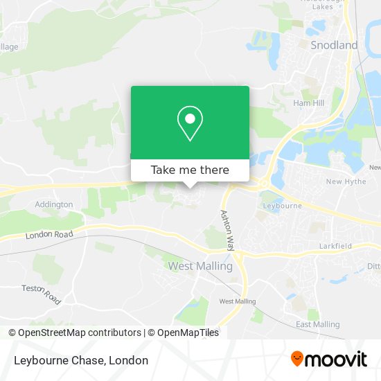 Leybourne Chase map