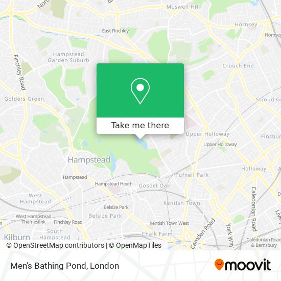 Men's Bathing Pond map