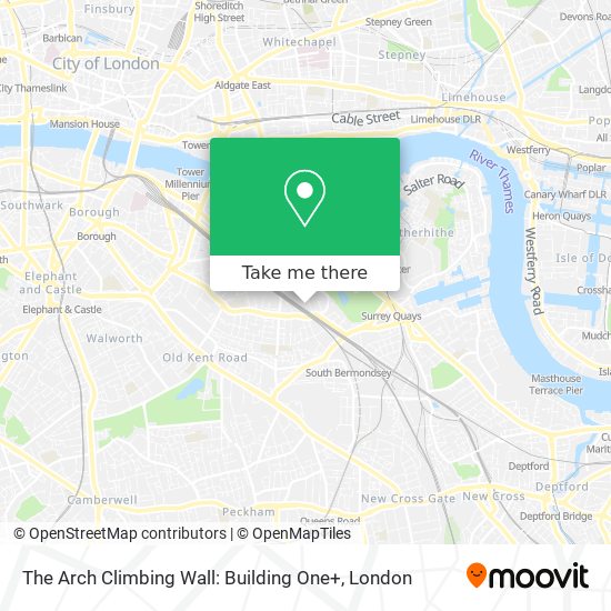 The Arch Climbing Wall: Building One+ map