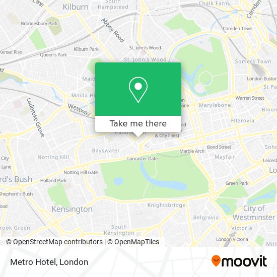 Metro Hotel map