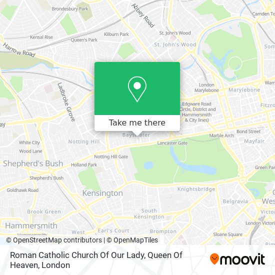 Roman Catholic Church Of Our Lady, Queen Of Heaven map