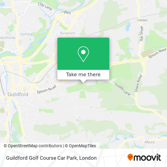 Guildford Golf Course Car Park map