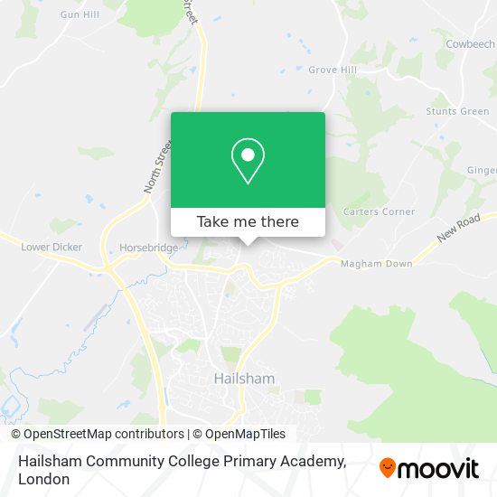 Hailsham Community College Primary Academy map