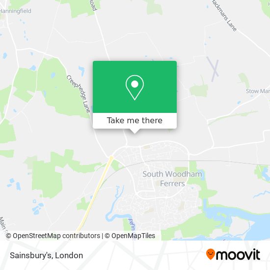 Sainsbury's map