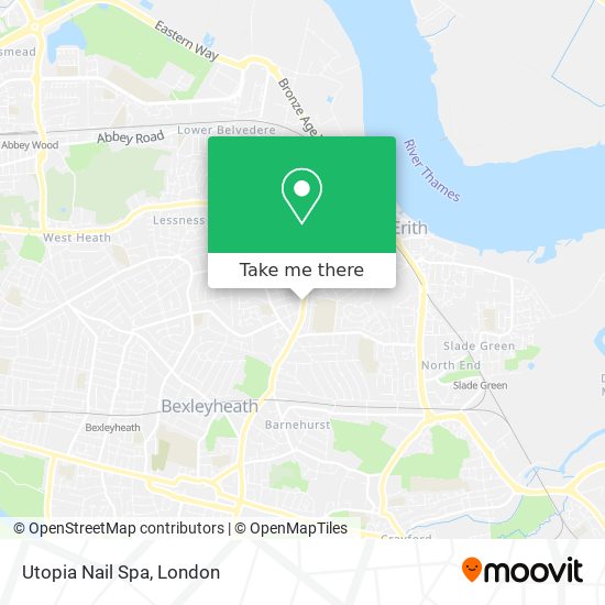 Utopia Nail Spa map
