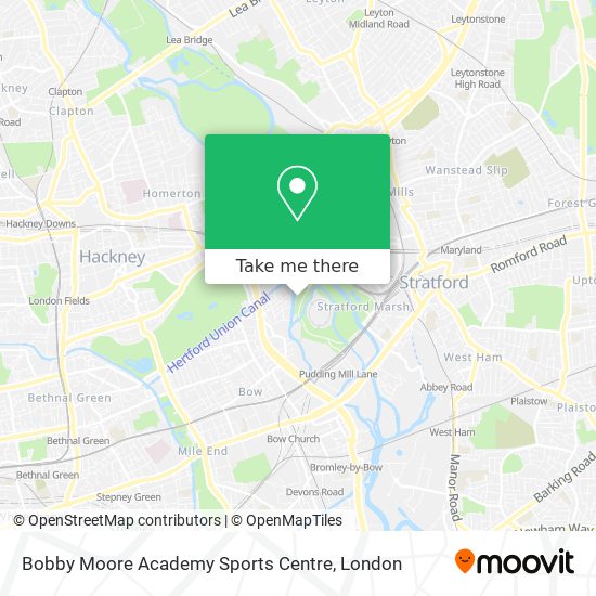 Bobby Moore Academy Sports Centre map