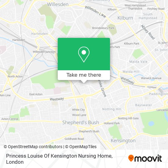 Princess Louise Of Kensington Nursing Home map