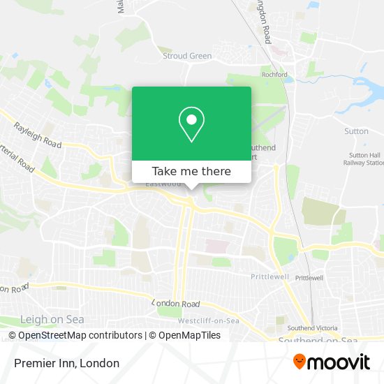 Premier Inn map