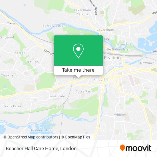 Beacher Hall Care Home map