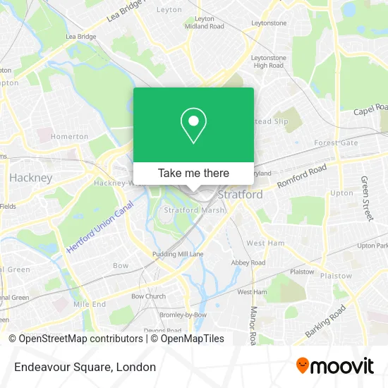 Endeavour Square map