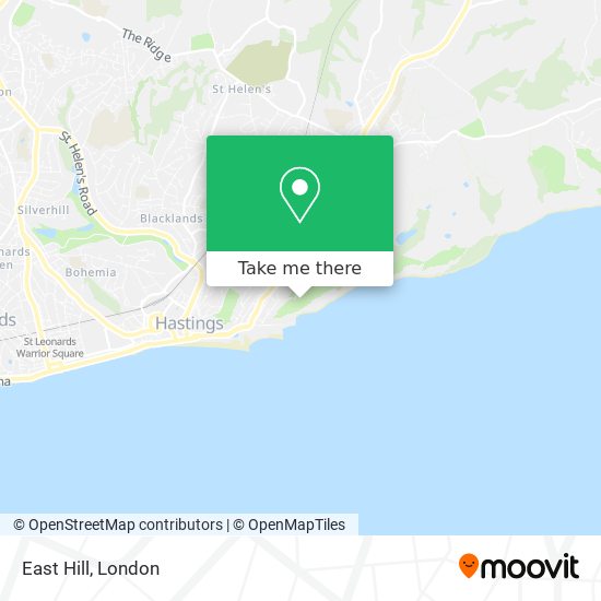East Hill map