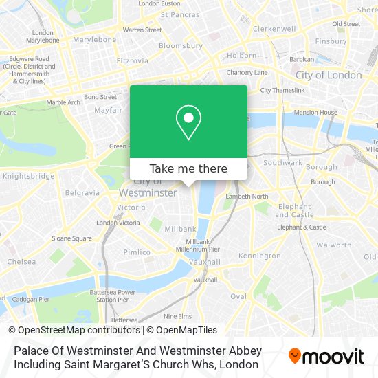 Palace Of Westminster And Westminster Abbey Including Saint Margaret’S Church Whs map