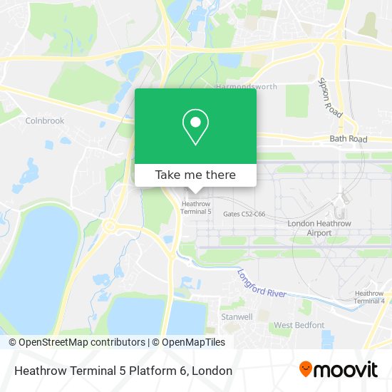 Heathrow Terminal 5 Platform 6 map