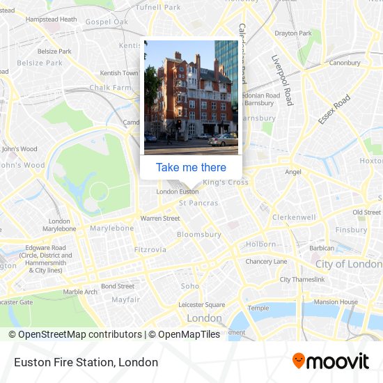Euston Fire Station map
