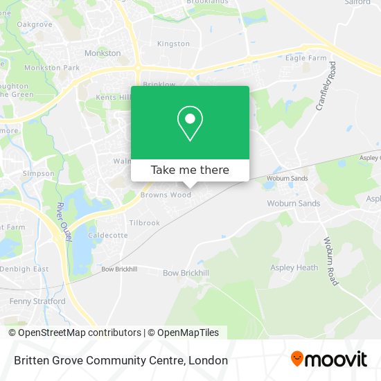 Britten Grove Community Centre map