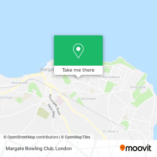Margate Bowling Club map