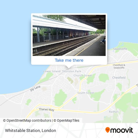 Whitstable Station map