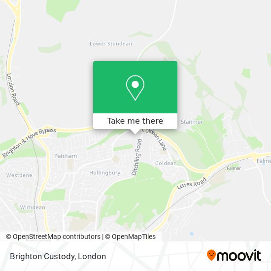 Brighton Custody map