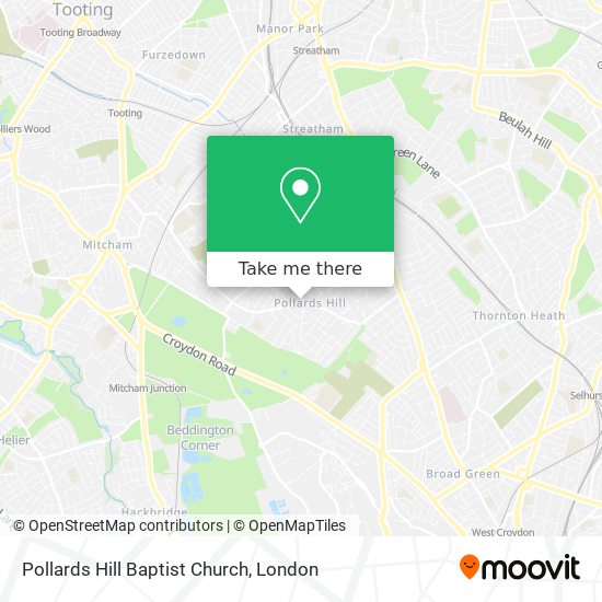 Pollards Hill Baptist Church map