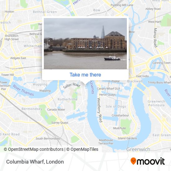 Columbia Wharf map
