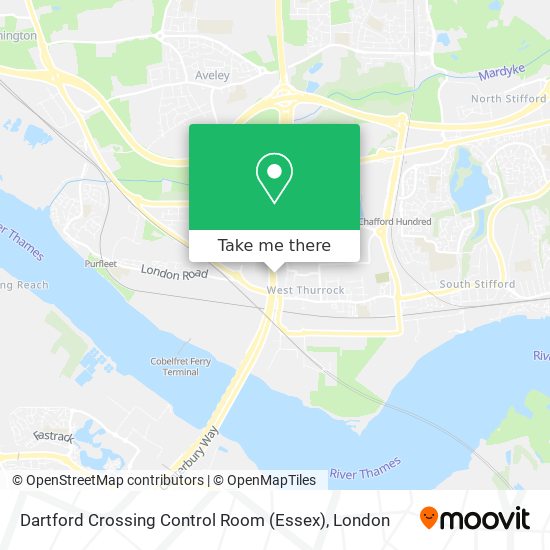 Dartford Crossing Control Room (Essex) map