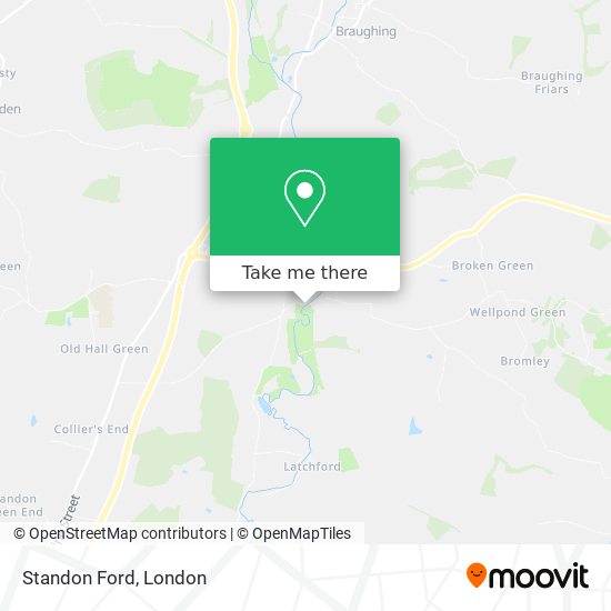 Standon Ford map