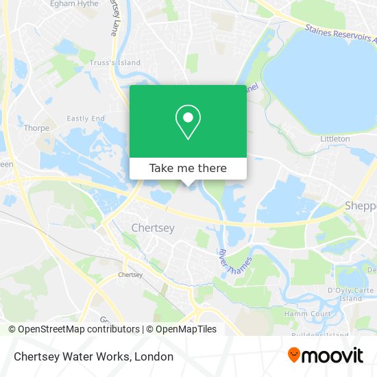 Chertsey Water Works map