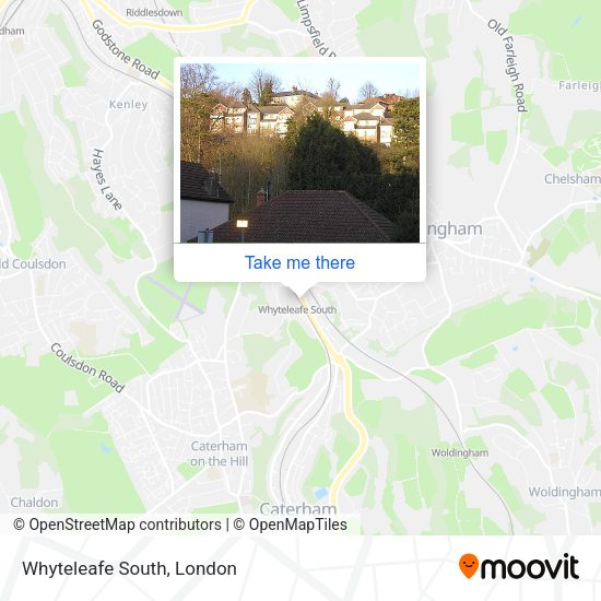 Whyteleafe South map