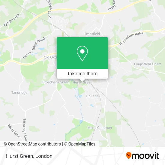 Hurst Green map