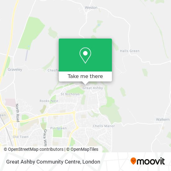 Great Ashby Community Centre map