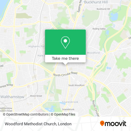 Woodford Methodist Church map