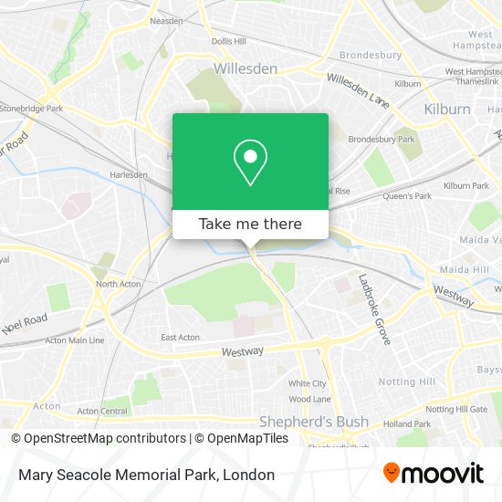 Mary Seacole Memorial Park map