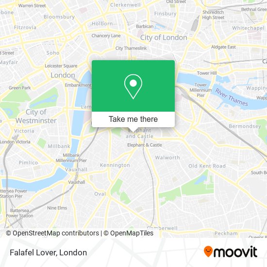 Falafel Lover map