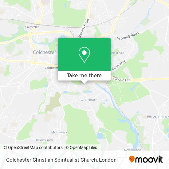 Colchester Christian Spiritualist Church map