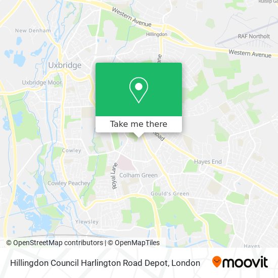 Hillingdon Council Harlington Road Depot map